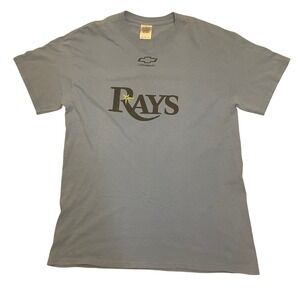 Vintage Y2K Gildan Tampa Bay Rays Chevrolet T-Shirt MLB Baseball Graphic Tee M